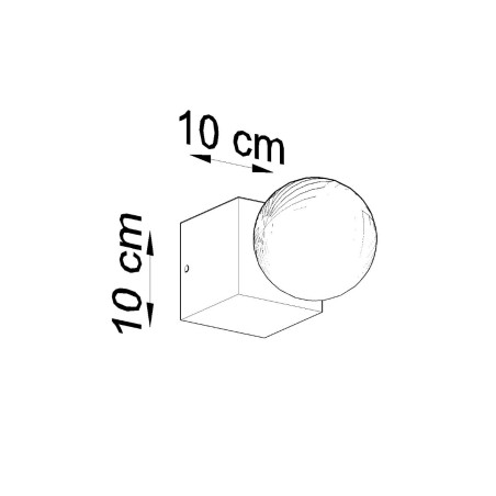 Aplique de pared Sorel cemento