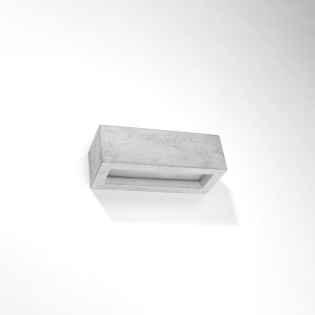 Aplique de pared Zoriza 30 cemento