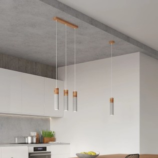 Lámpara colgante Nato gris, 1 luz