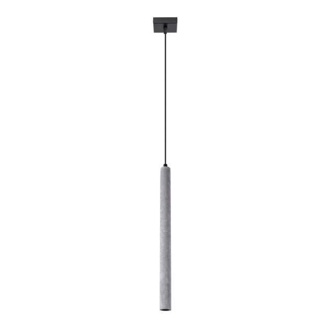 Lámpara colgante Vacu 1 luz, cemento