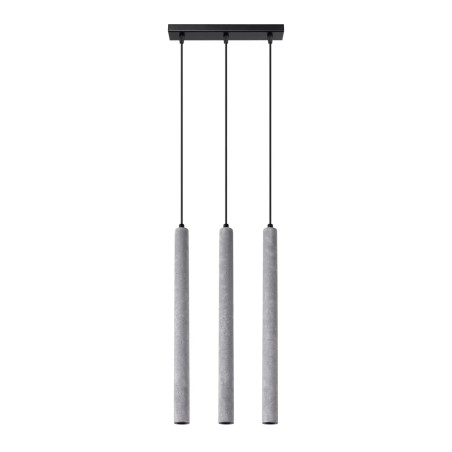 Lámpara colgante Vacu 3 luces , cemento