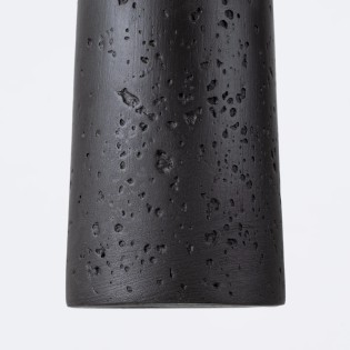 Lámpara colgante Uscuna negro, cemento