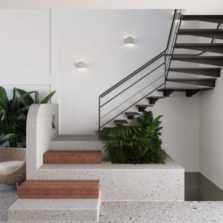 Aplique de pared Xaor cemento