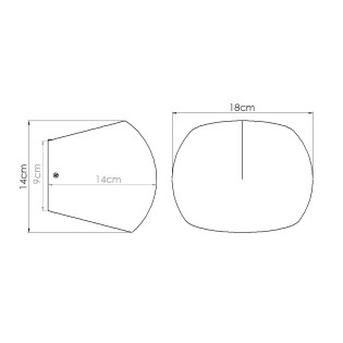 Aplique de pared Xaor cemento