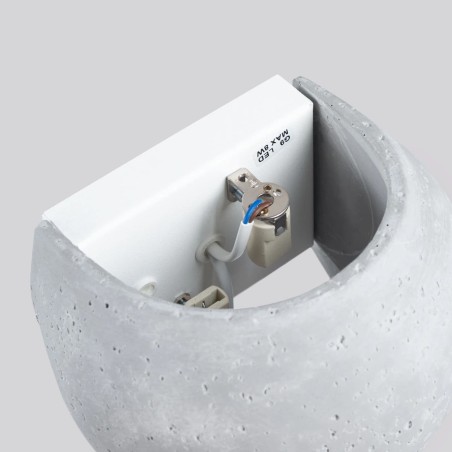 Aplique de pared Xaor cemento