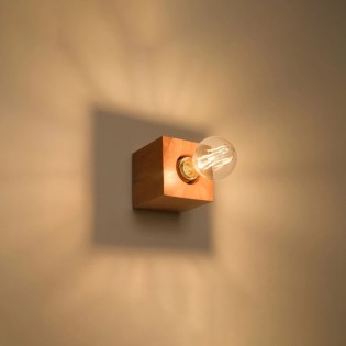Aplique de pared Sorel madera natural