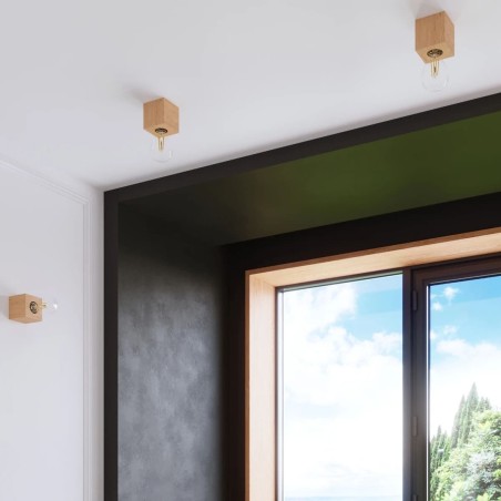Aplique de pared Sorel madera natural