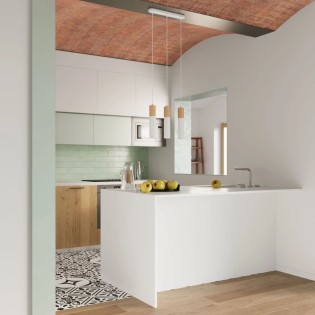 Lámpara colgante Vira blanco, 3 luces