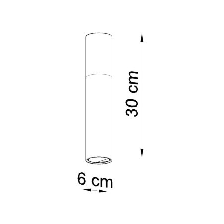 Foco de superficie Vira negro