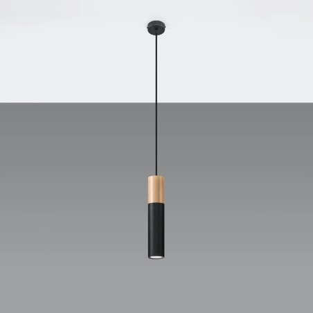 Lámpara colgante Vira negro
