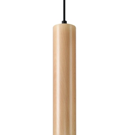 Lámpara colgante Zori madera natural