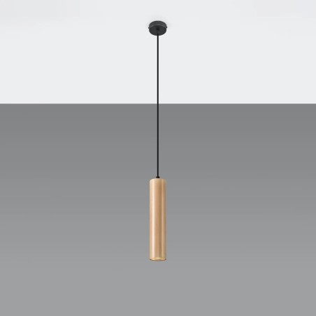 Lámpara colgante Zori madera natural