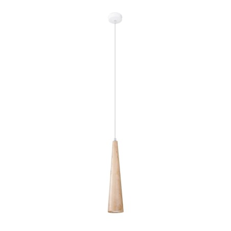 Lámpara colgante Vovo 1 luz, madera natural
