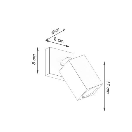 Aplique de pared Rain