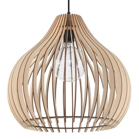 Lámpara colgante Reonka madera natural