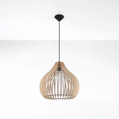 Lámpara colgante Reonka madera natural