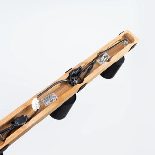 Regleta Domovi negro, 4 luces