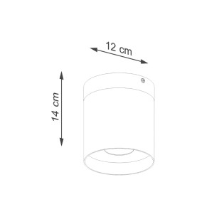 Foco de superficie Umal blanco
