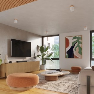 Foco de superficie Umal blanco