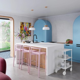 Lámpara colgante Aszo blanco