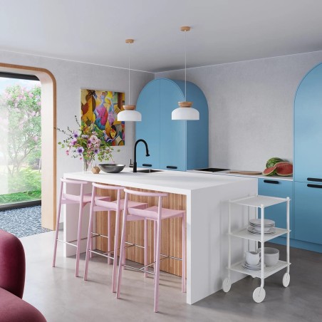 Lámpara colgante Aszo blanco