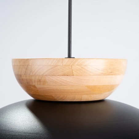 Lámpara colgante Aszo negro