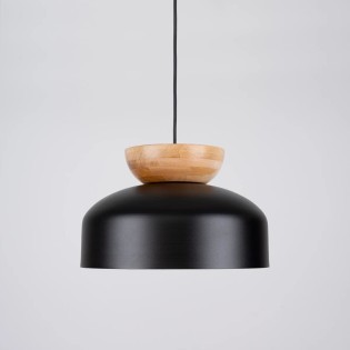Lámpara colgante Aszo negro
