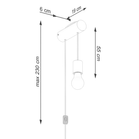 Aplique de pared Neia E27