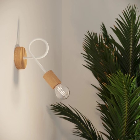 Aplique de pared Laramo blanco