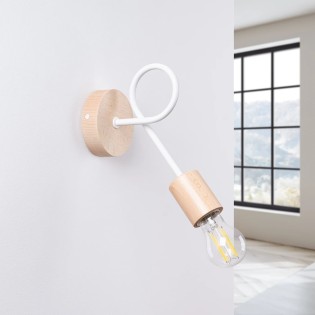 Aplique de pared Laramo blanco