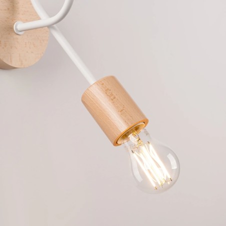 Aplique de pared Laramo blanco