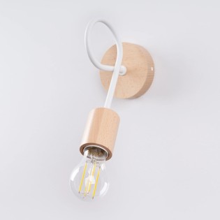 Aplique de pared Laramo blanco