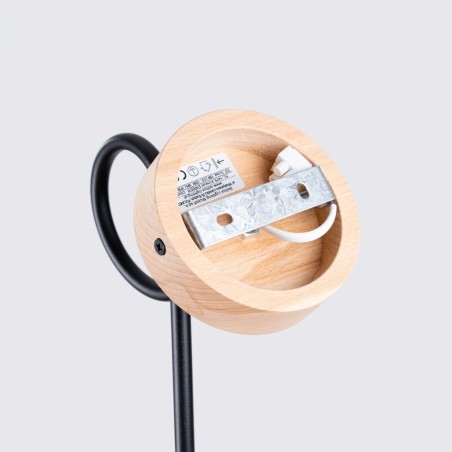 Aplique de pared laramo negro