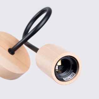 Aplique de pared laramo negro