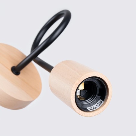 Aplique de pared laramo negro