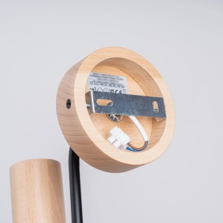 Aplique de pared Zano negro