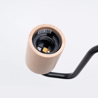 Aplique de pared Zano negro