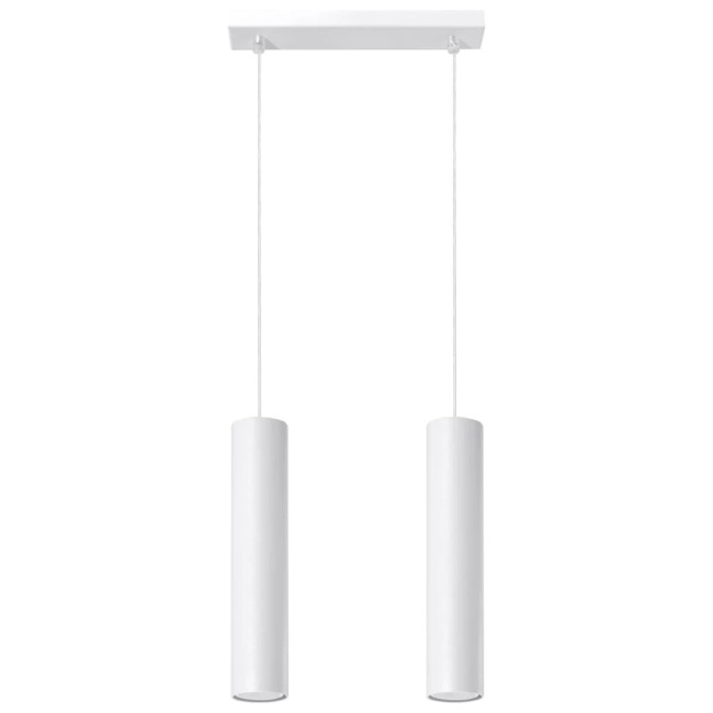 Lámpara colgante Vaza blanco, 2 luces
