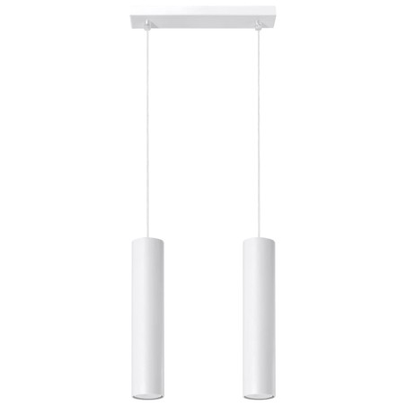 Lámpara colgante Vaza blanco, 2 luces