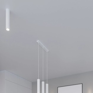 Lámpara colgante Vaza blanco, 3 luces