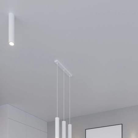 Lámpara colgante Vaza blanco, 3 luces