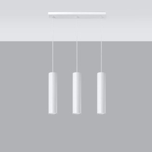 Lámpara colgante Vaza blanco, 3 luces