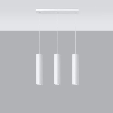 Lámpara colgante Vaza blanco, 3 luces