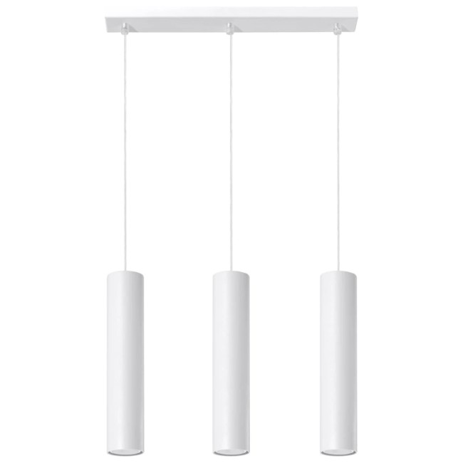 Lámpara colgante Vaza blanco, 3 luces