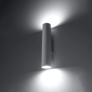 Aplique de pared Vaza blanco, 2 luces