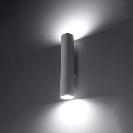 Aplique de pared Vaza blanco, 2 luces