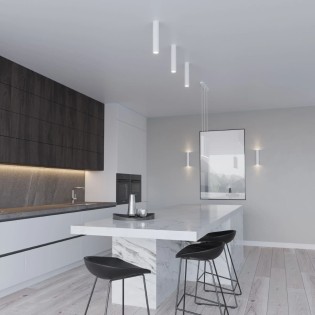 Aplique de pared Vaza blanco, 2 luces