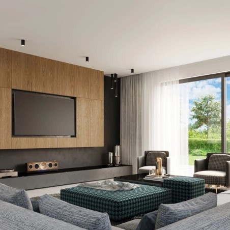 Foco de superficie Vaza negro 10