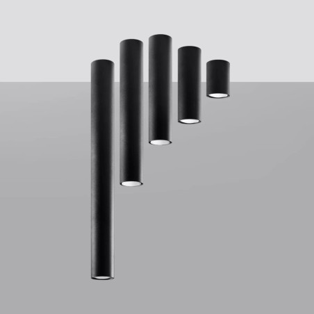 Foco de superficie Vaza negro 40