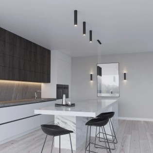 Lámpara colgante Vaza negro, 3 luces